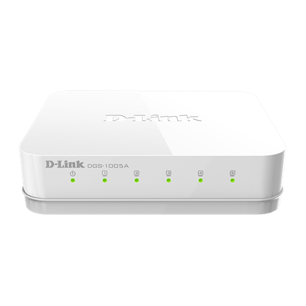D-Link Switch DGS-1005A Unmanaged, Desktop, 1 Gbps (RJ-45) ports quantity 5, Power supply type Single