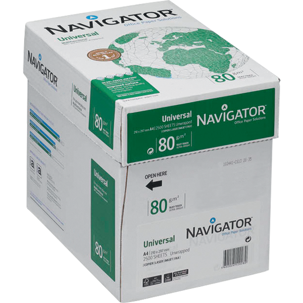 Biuro popierius Navigator A4, 80 g., 1 dėžė